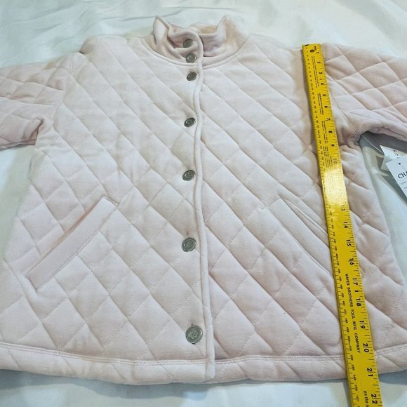 CHAUS Women’s Jacket Size Small Ice Pink Soft Thick Quilt Coat - Picture 14 of 14